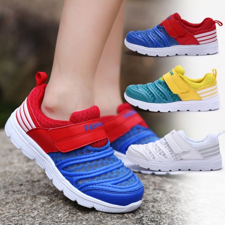 Summer New Single Mesh Children's Shoes Hollow White Mesh School Sports White Shoes